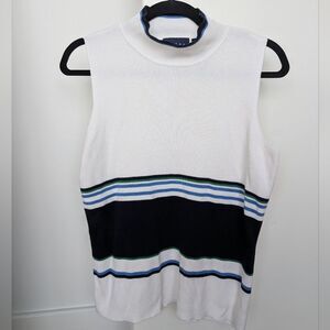 Crazy Horse by Liz Claiborne Knit Mock Neck Sleeveless Top